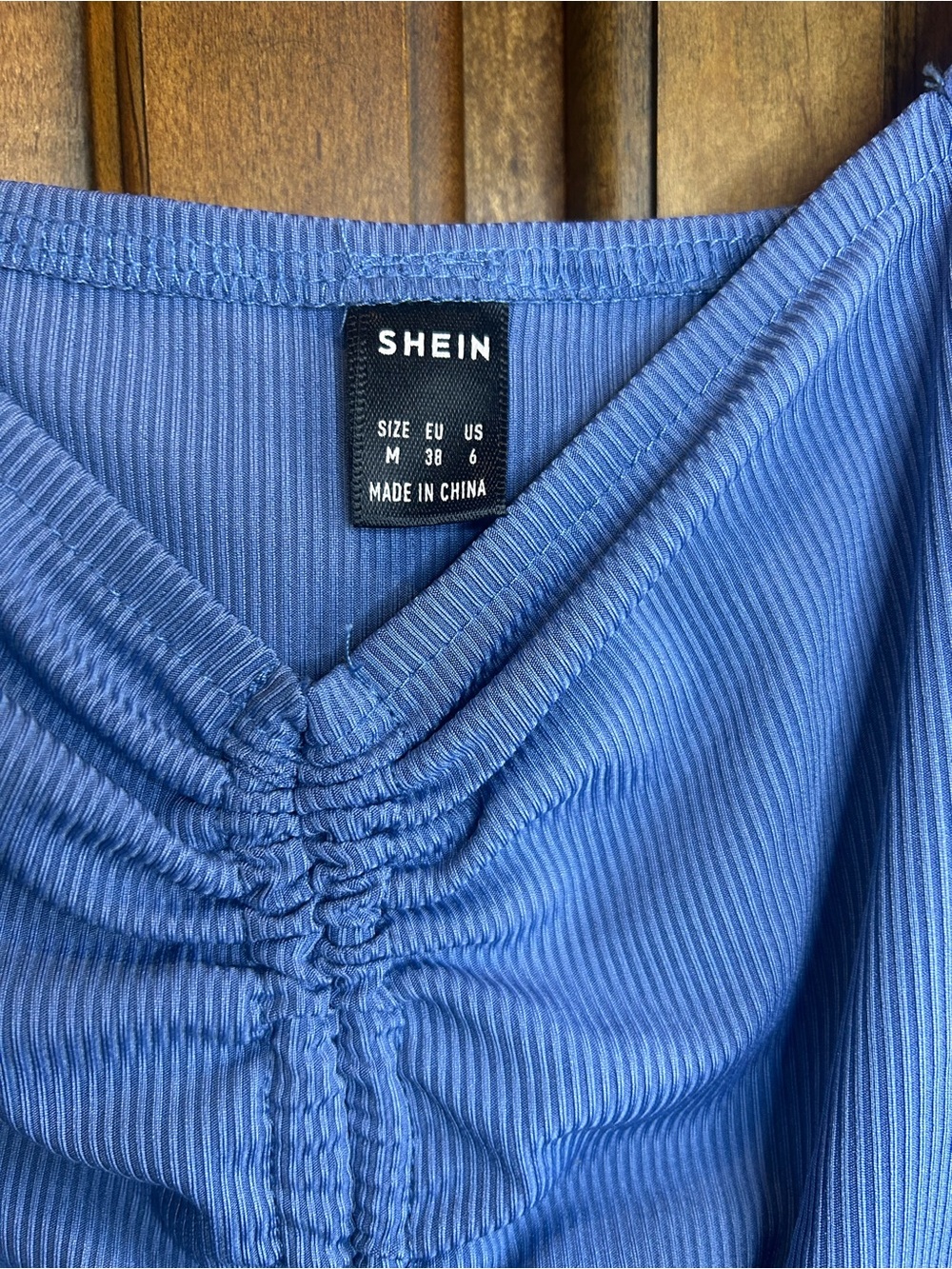SHEIN Chiquease Sweetheart Neck Drawstring Lantern Sleeve Crop Top M - Picture 6 of 11